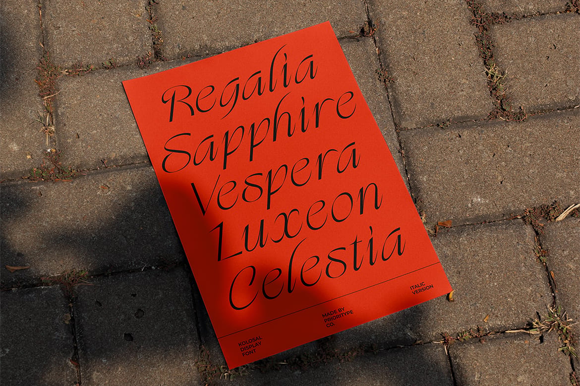 Kolosal Display + Italic