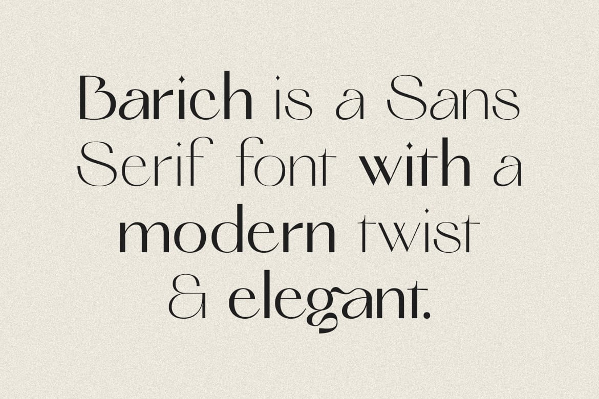 Barich Moderne Sans + Variable