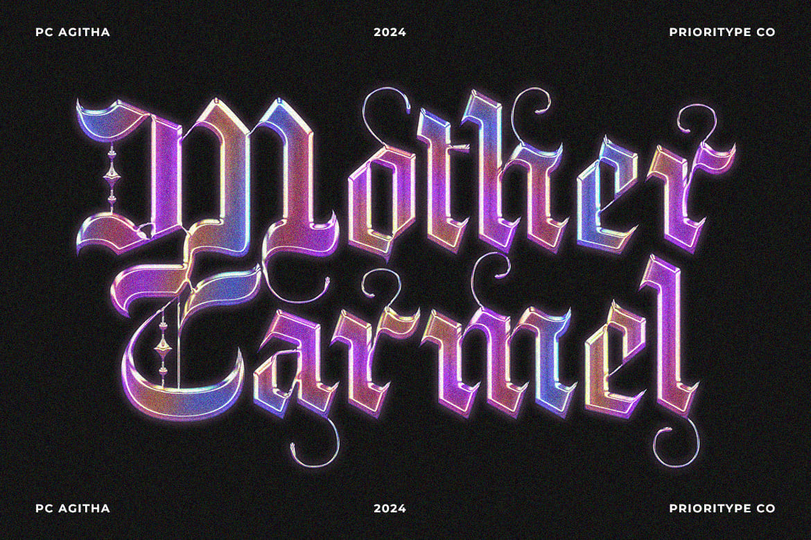 PC Agitha – Modern Blackletter Font