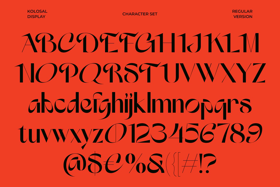 Kolosal Display + Italic