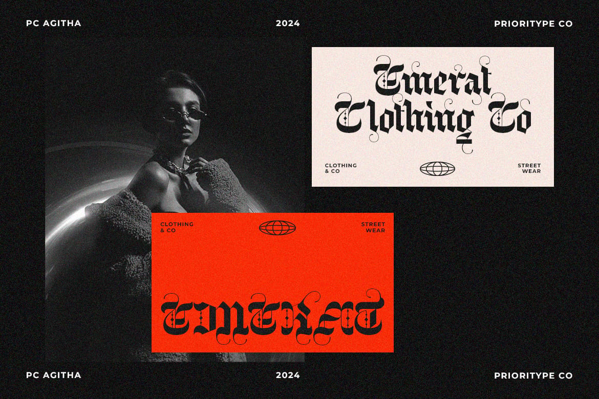 PC Agitha – Modern Blackletter Font