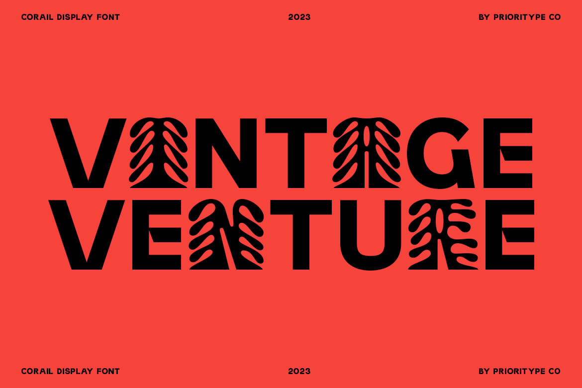 Corail Display Font - Tropics Font