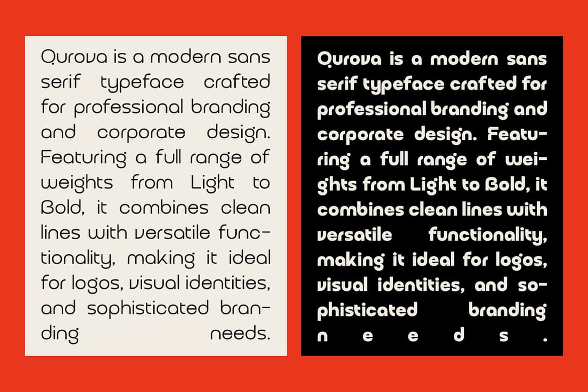 Qurova - Logo Font