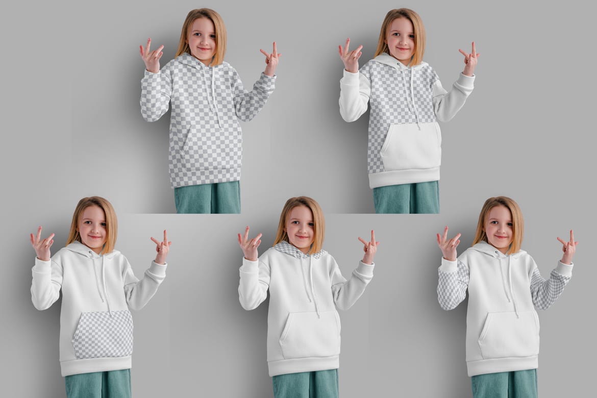 Children’s Hoodie Mockup – Vol. 02