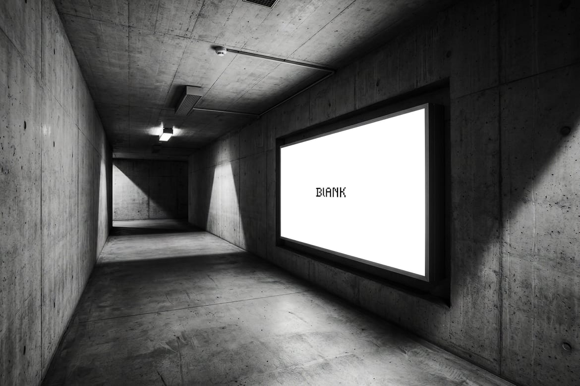 Concrete Corridor Display