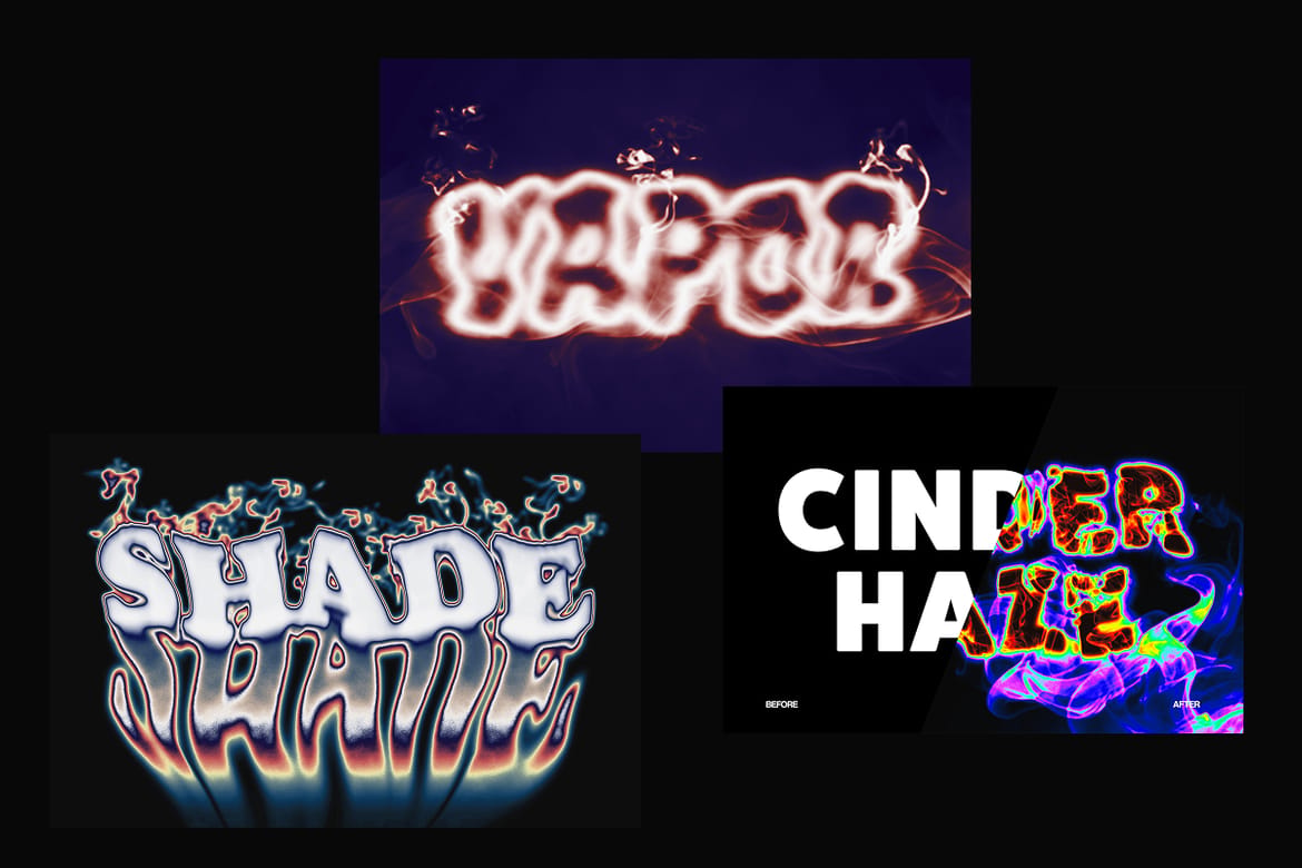 Fire & Smoke Text Effects