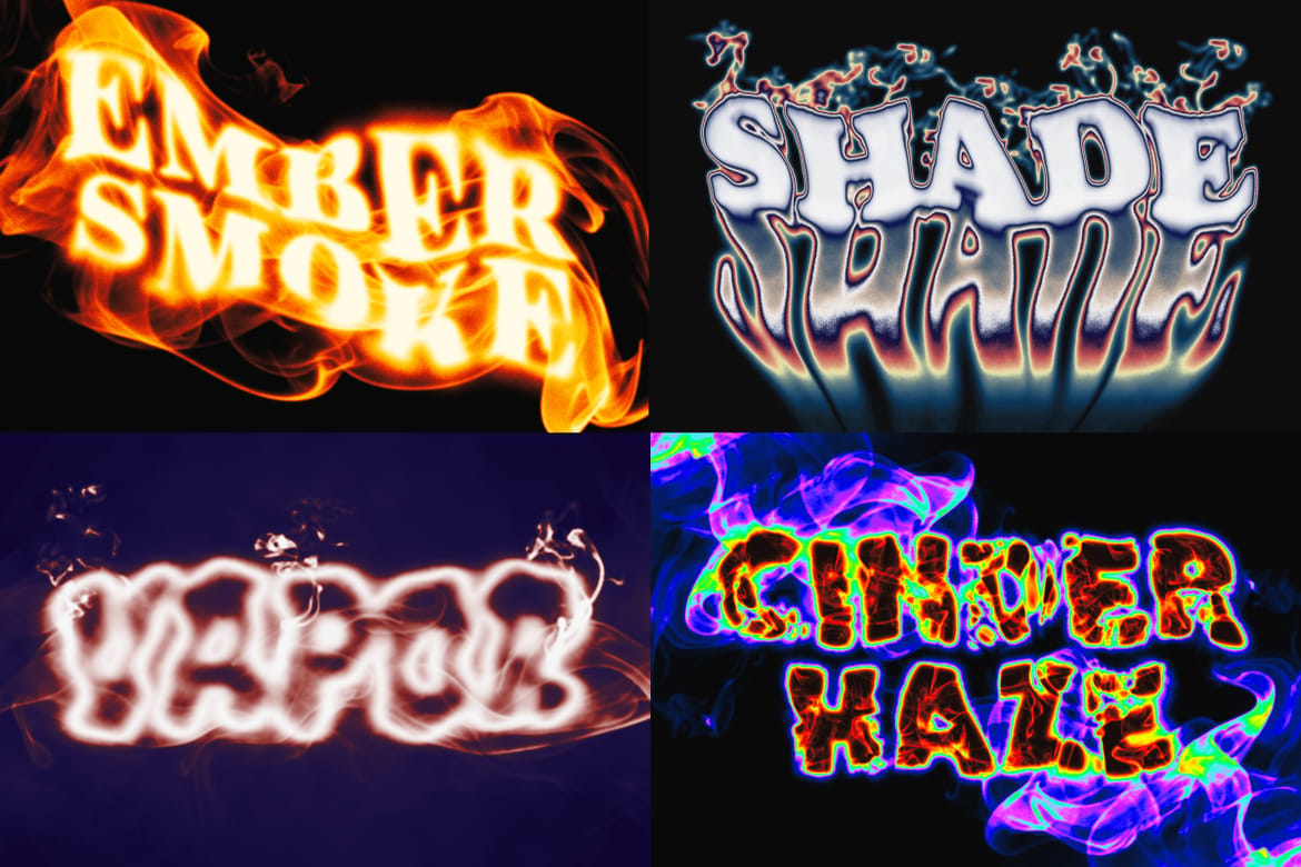 Fire & Smoke Text Effects