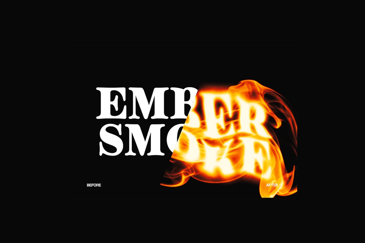 Fire & Smoke Text Effects