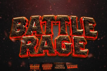 War Battle Text Effect