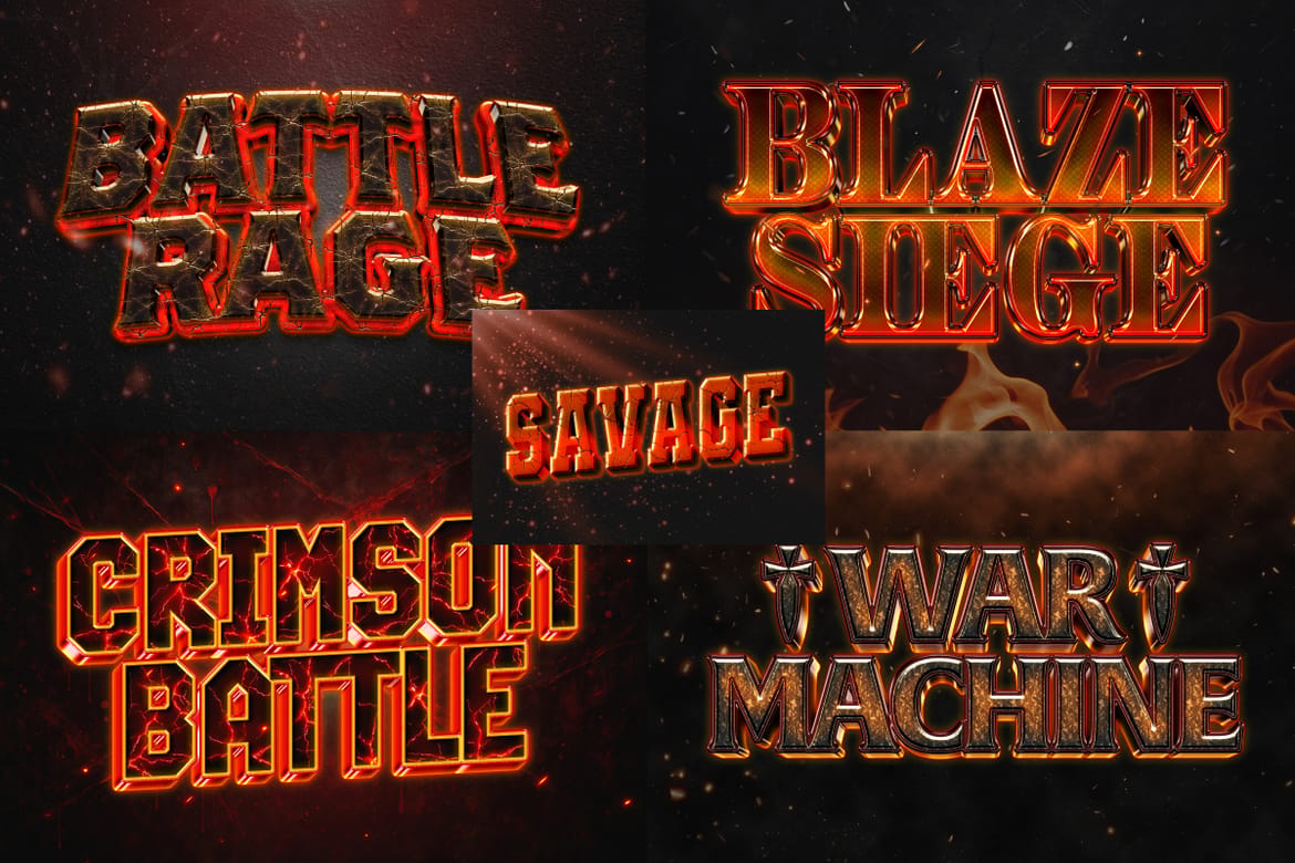 War Battle Text Effect