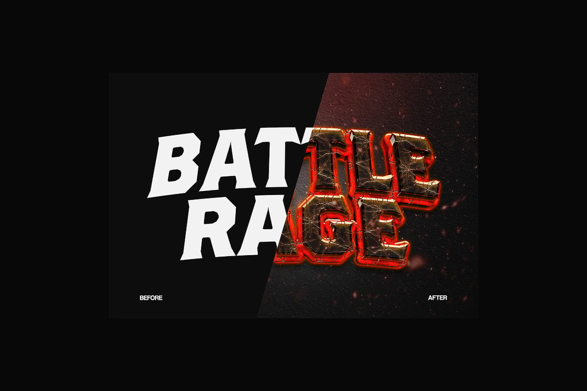 War Battle Text Effect