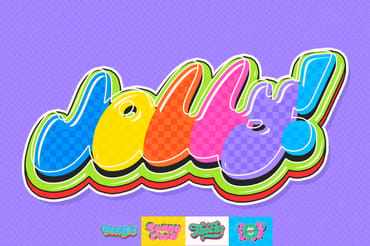 Candy Pop Text Effects