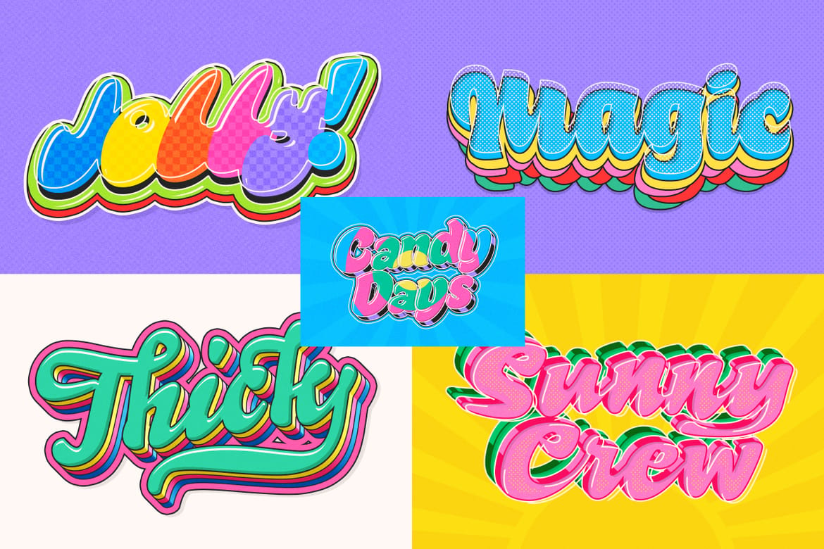 Candy Pop Text Effects