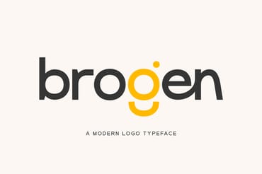 Brogen | Modern Logo Typeface