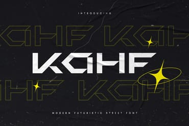 KAHF - Modern Futuristic Street Font