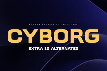 CYBORG - Modern Futuristic Font