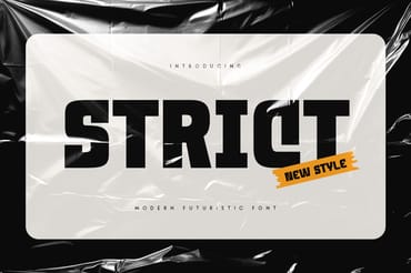 Strict - Modern Neo Brutalism Font