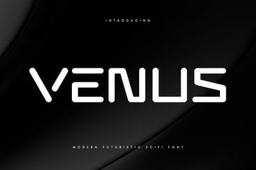 VENUS - Modern Futuristic Scifi Font