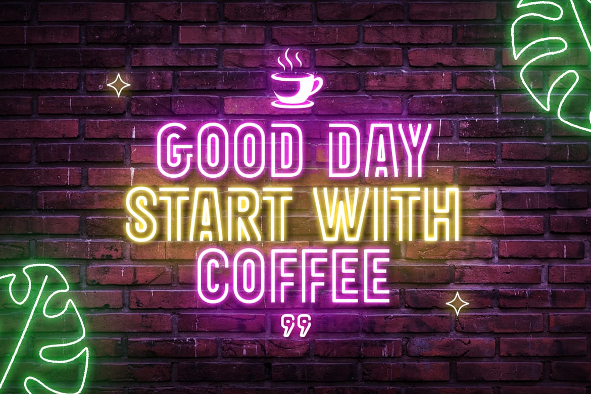 ROUTE - Neon Light Party Font