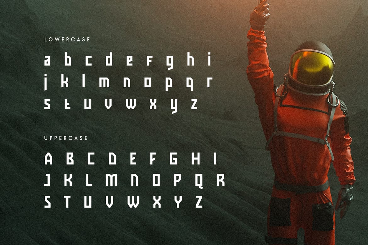 BYTES - Modern Futuristic Scifi Font