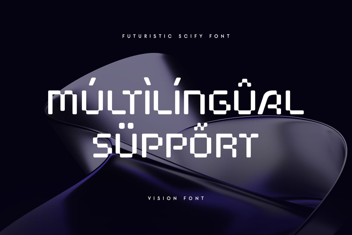 Vision - Futuristic Scifi Font