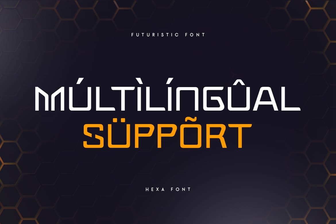 Hexa - Futuristic Font