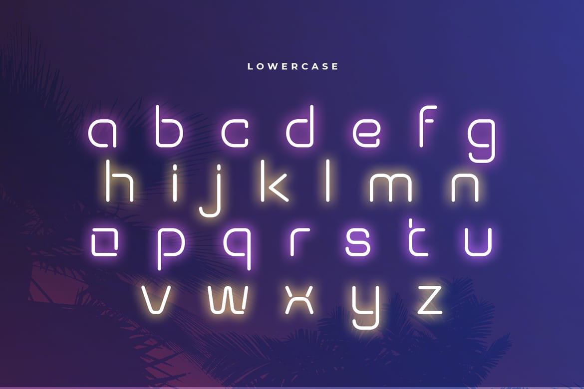 RANOS - Neon Light Party Font