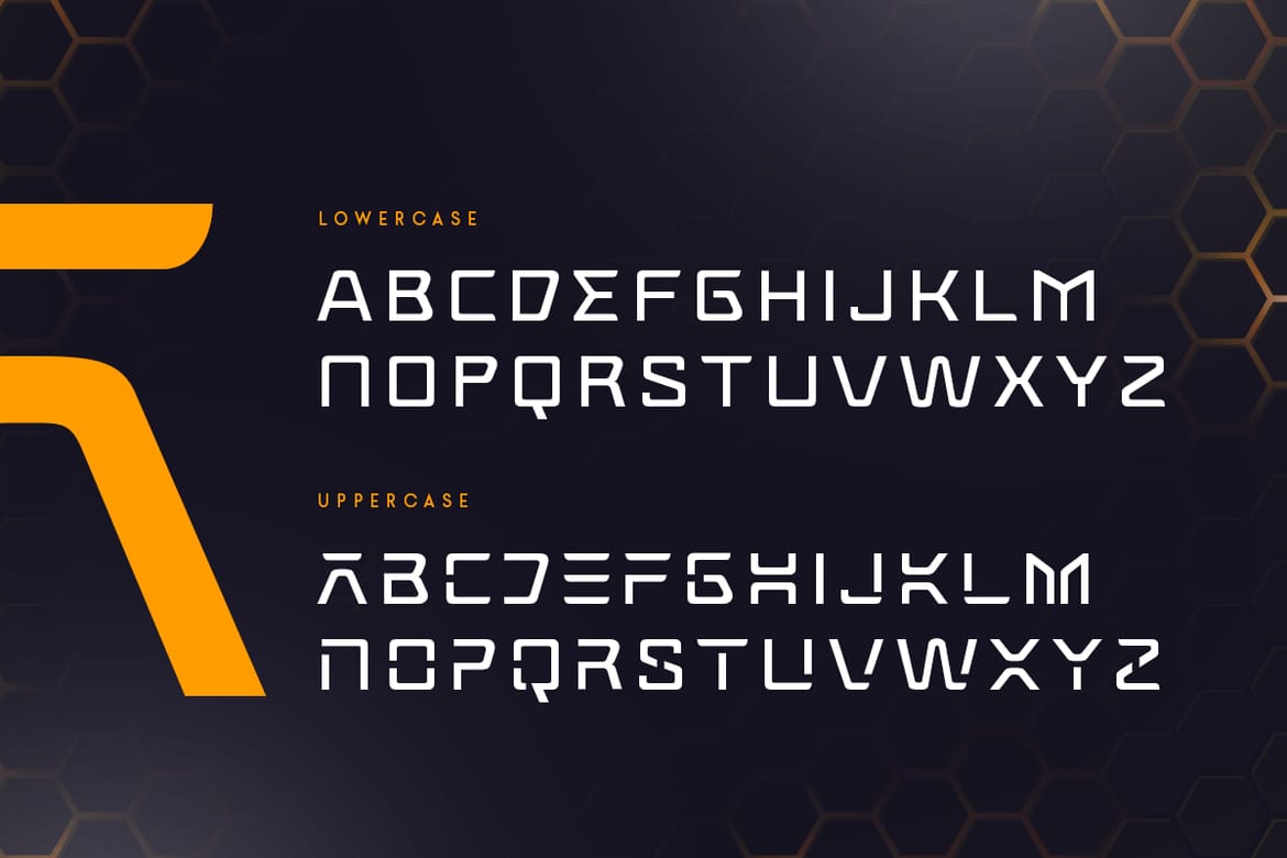 Hexa - Futuristic Font