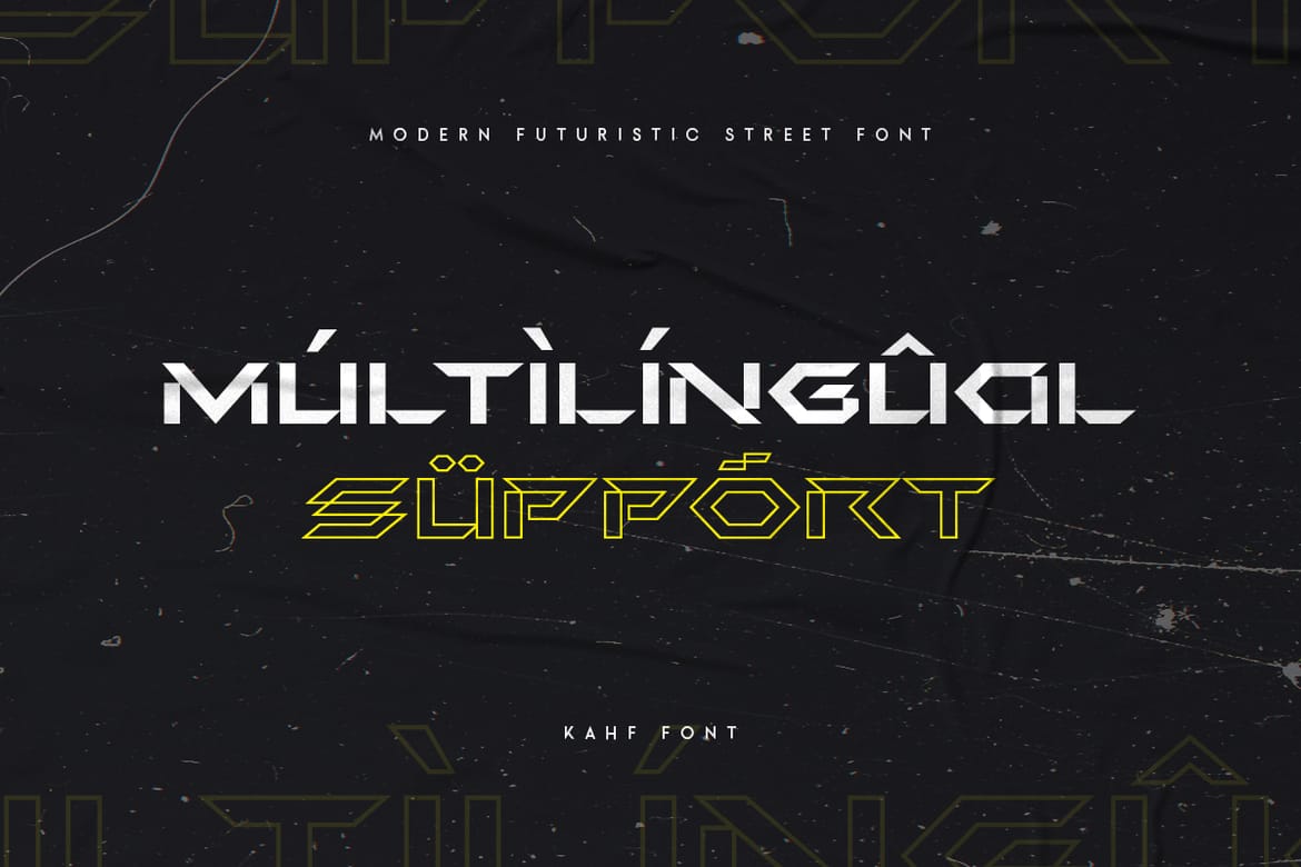 KAHF - Modern Futuristic Street Font
