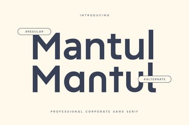 Mantul - Corporate Sans Serif