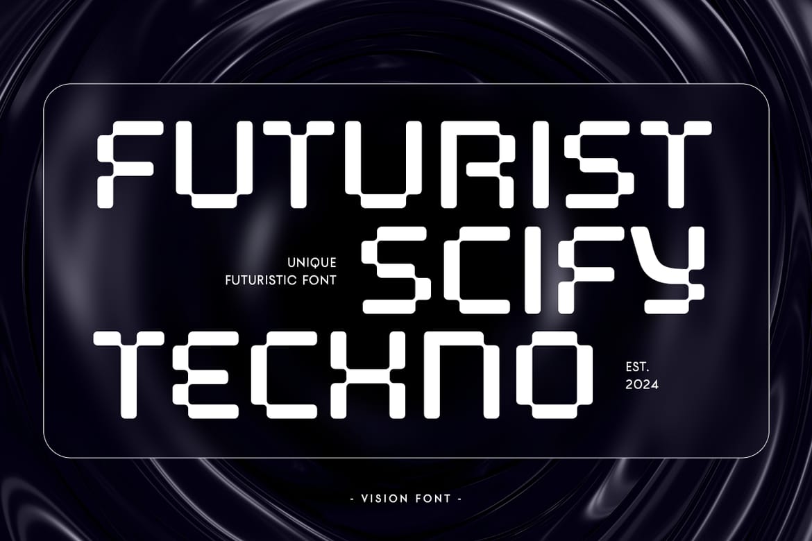 Vision - Futuristic Scifi Font