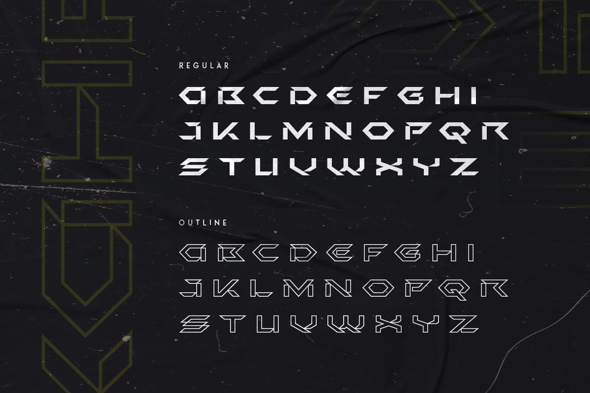 KAHF - Modern Futuristic Street Font
