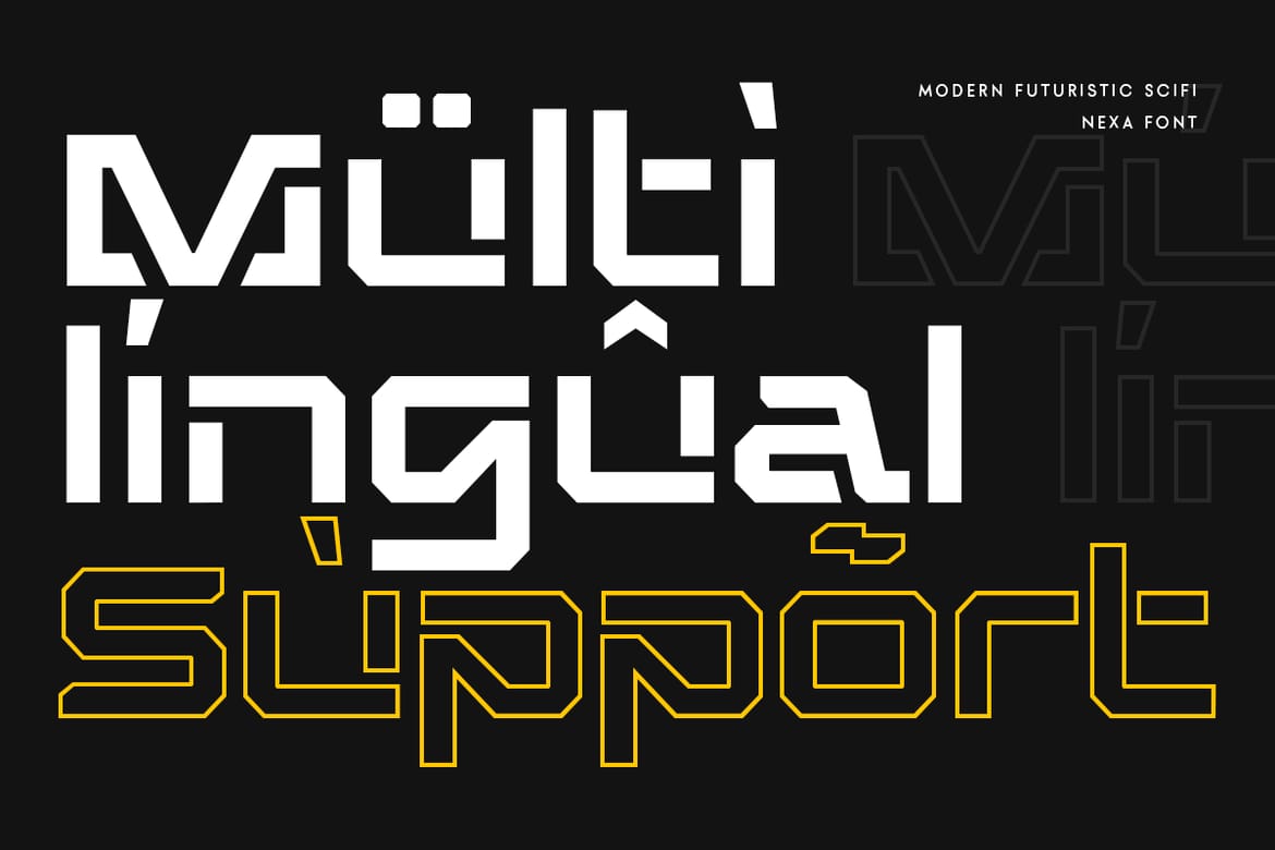 Nexa - Modern Futuristic Scifi Font