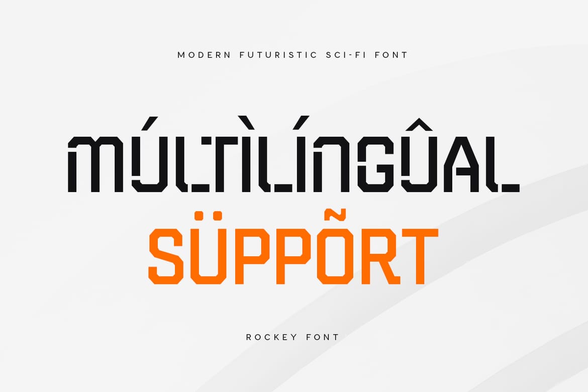 Rockey - Modern Futuristic Font