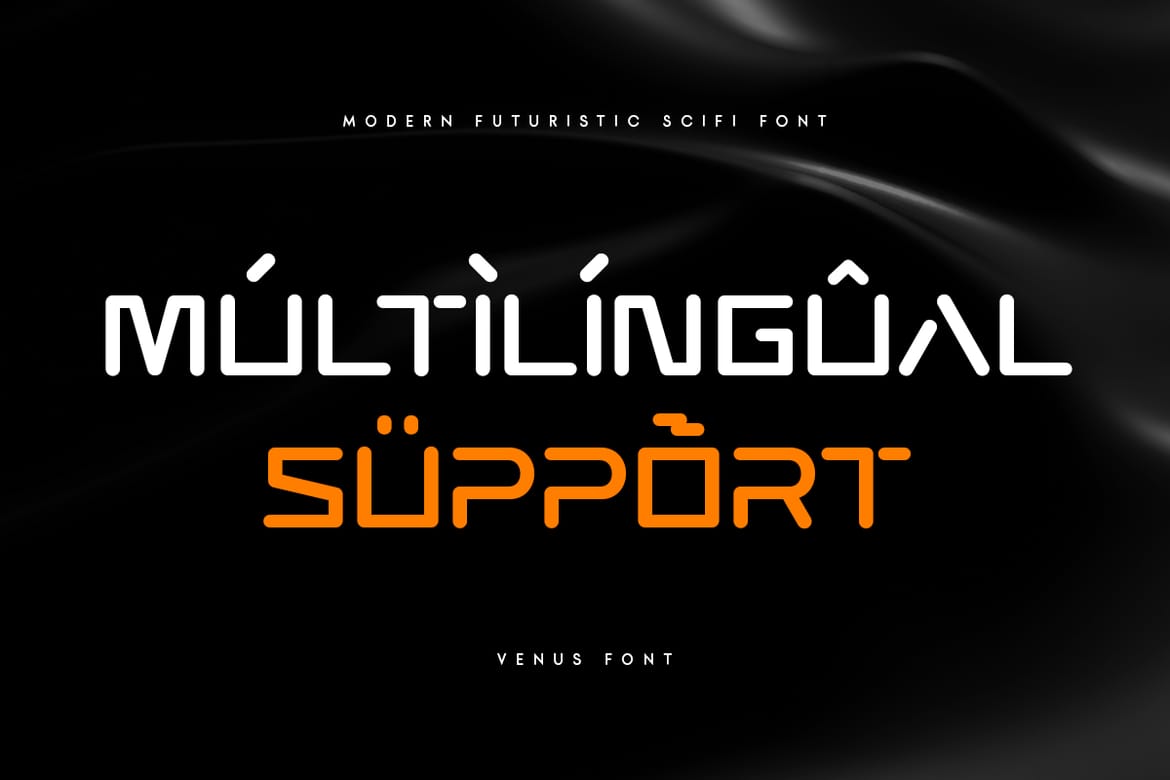 VENUS - Modern Futuristic Scifi Font