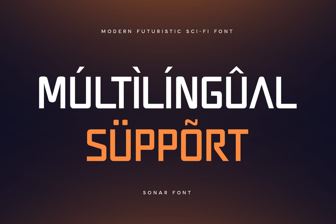 Sonar - Modern Futuristic Scifi Font