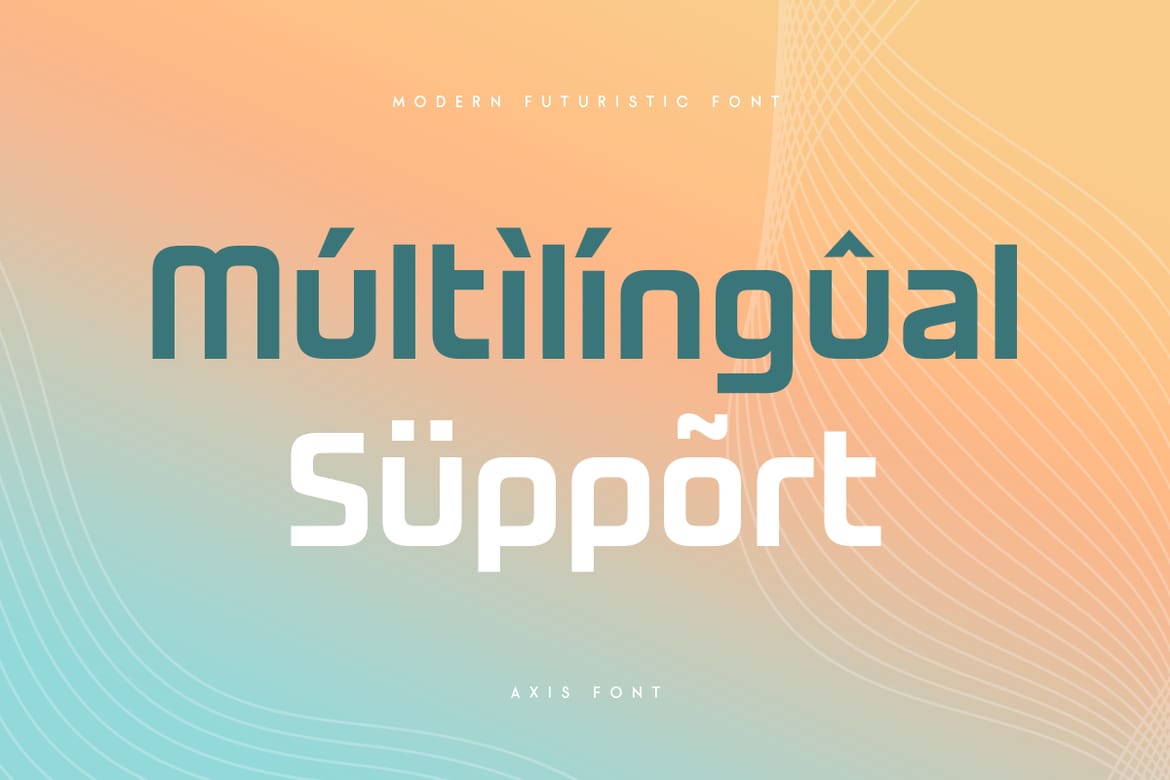Axis - Modern Unique Futuristic Font