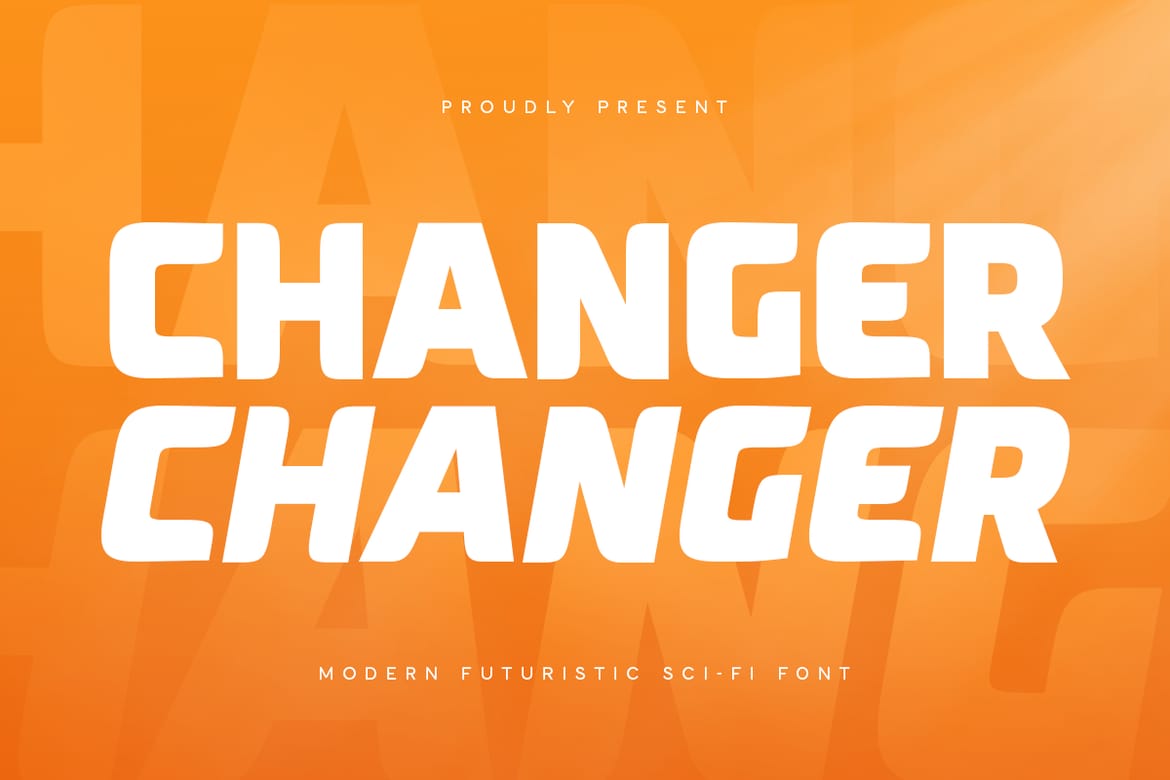 Changer - Futuristic Sci-fi Font