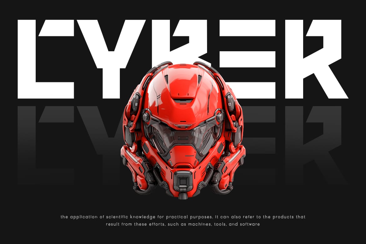 PEAK - Modern Futuristic Sci-fi Font