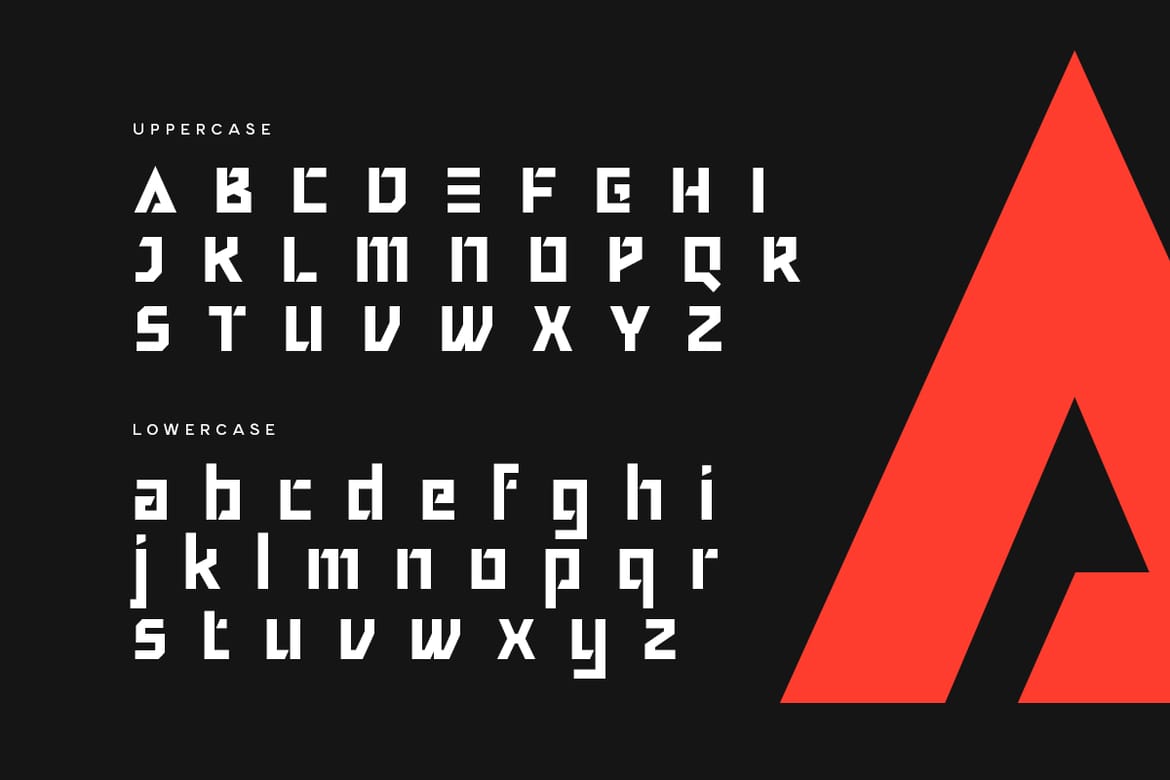 PEAK - Modern Futuristic Sci-fi Font