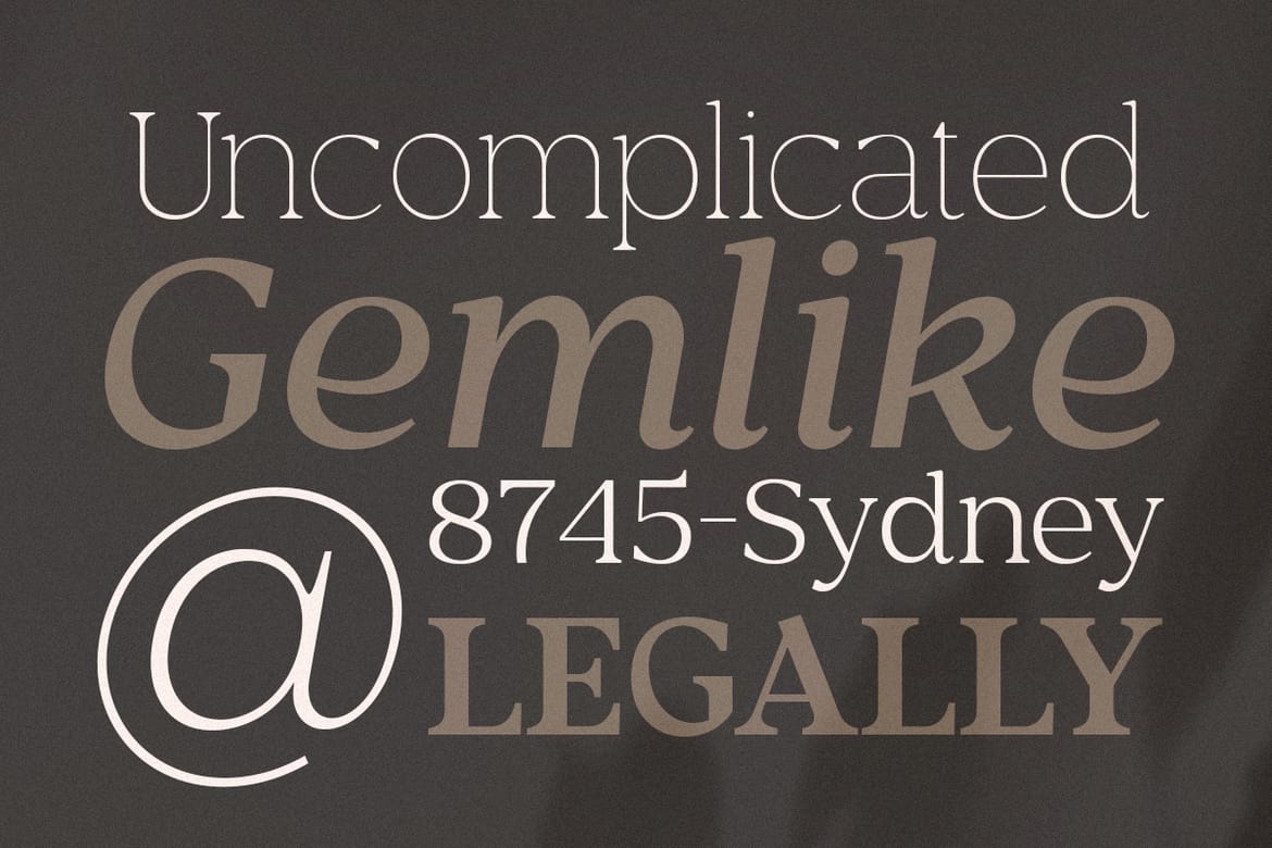Rosan Serif - Cinematic Serif Font