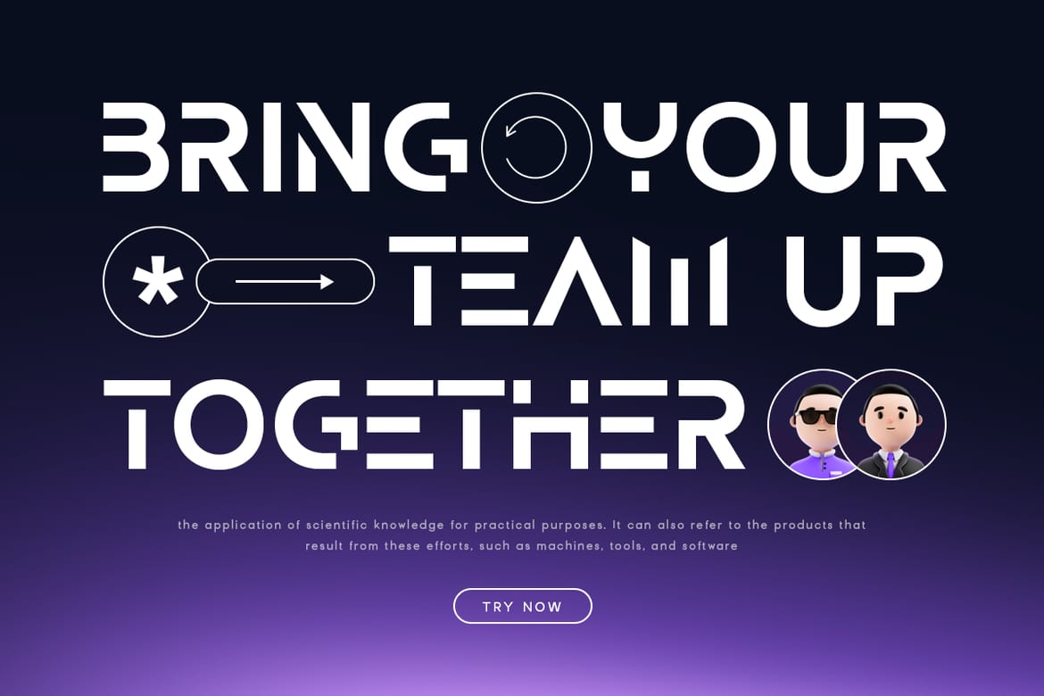 Median - Futuristic Sci-fi Font