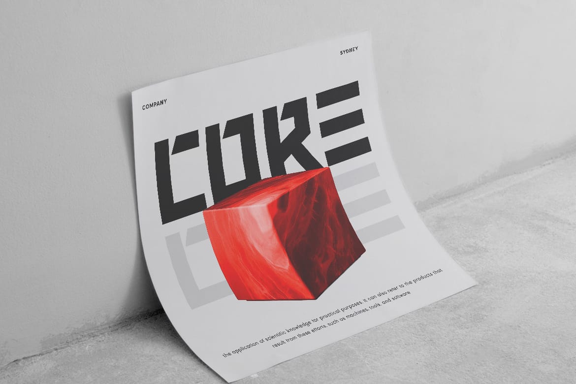 PEAK - Modern Futuristic Sci-fi Font