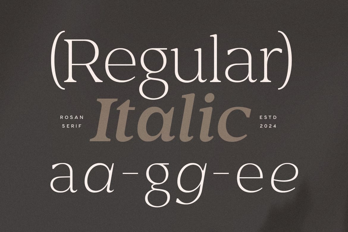 Rosan Serif - Cinematic Serif Font