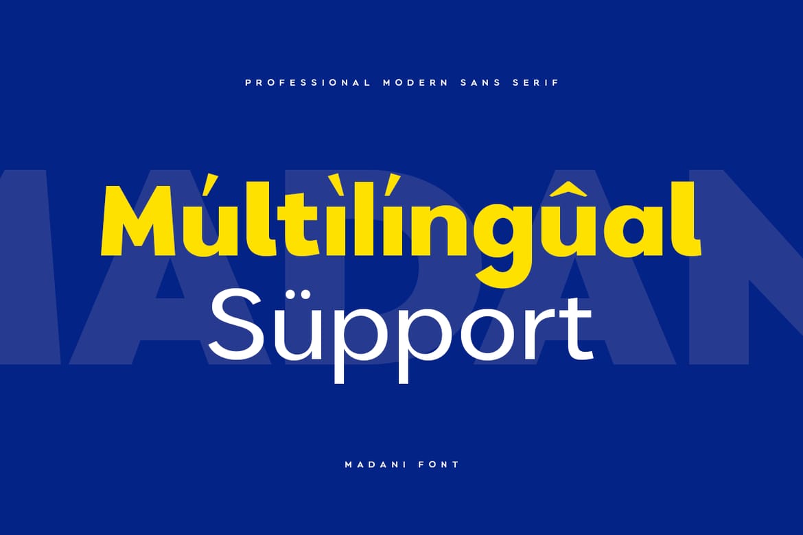 Madani - Modern Sans Serif Family