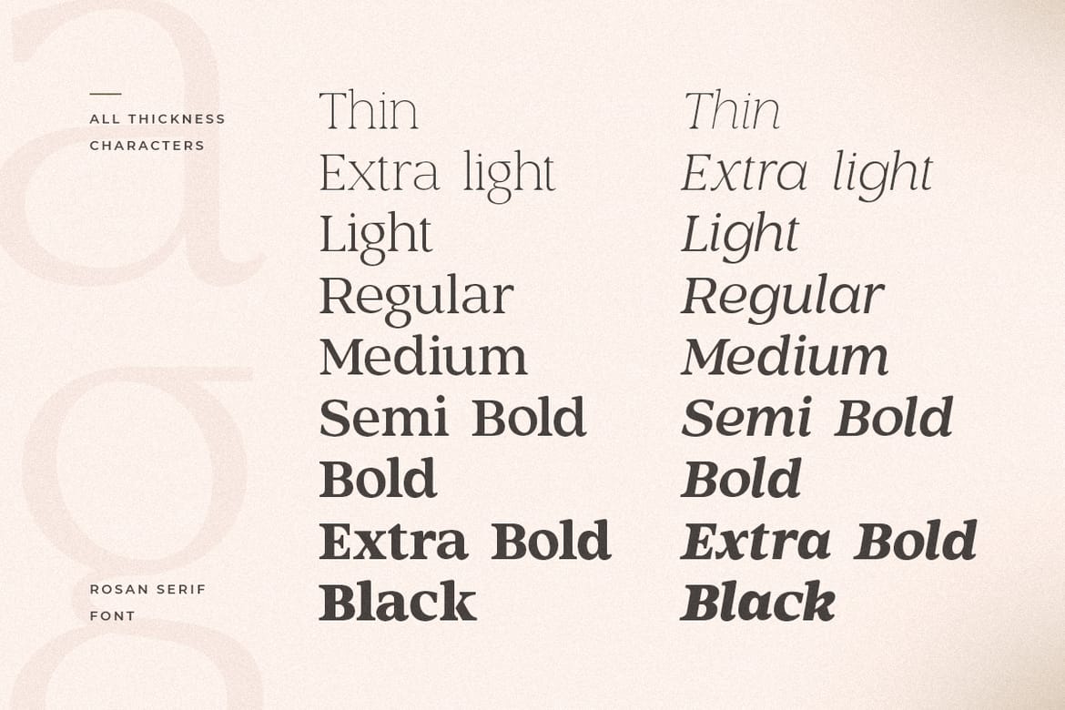 Rosan Serif - Cinematic Serif Font