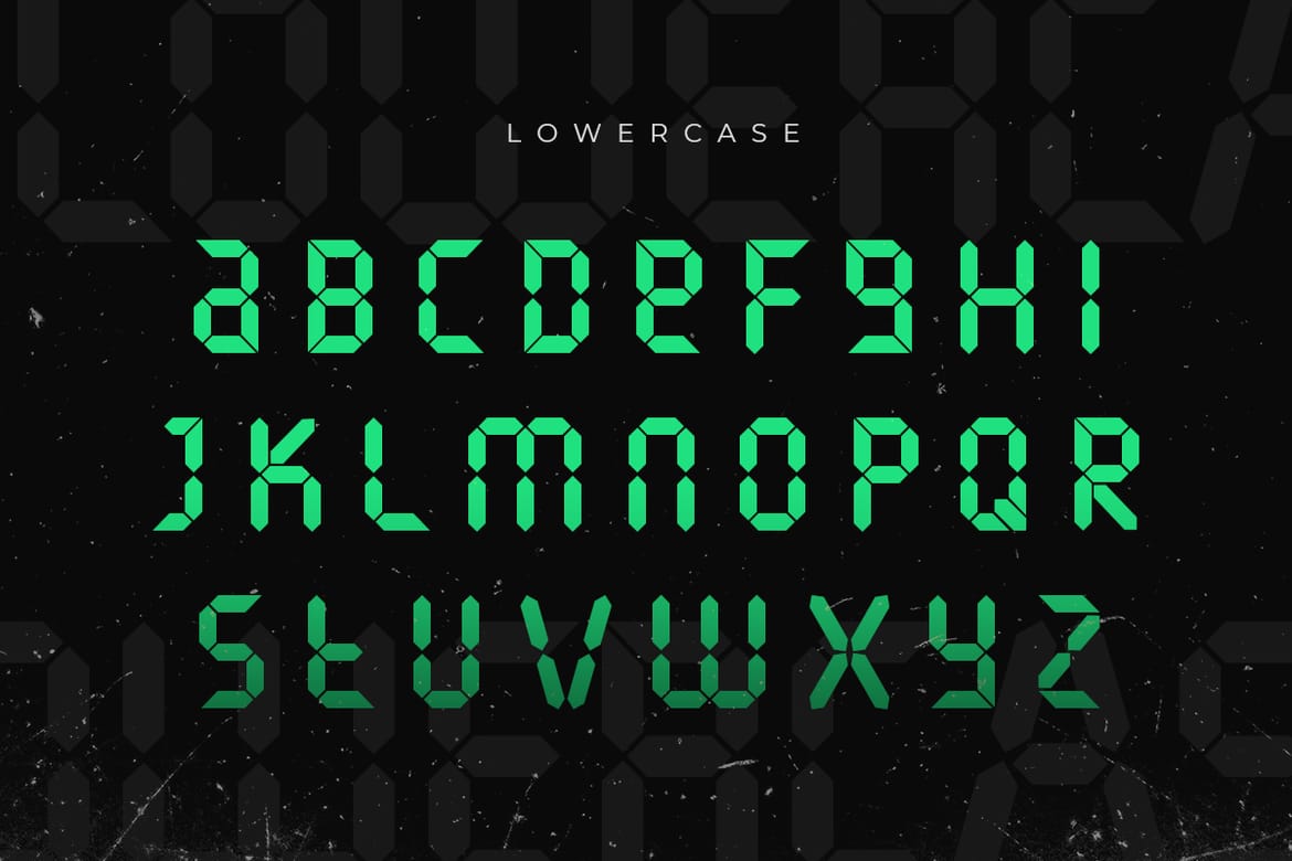 Segmenta - Futuristic Segment Font