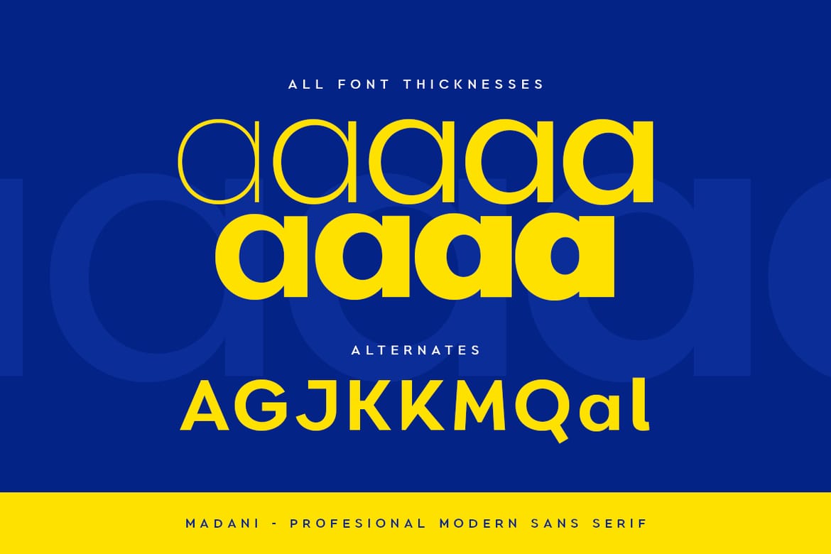 Madani - Modern Sans Serif Family
