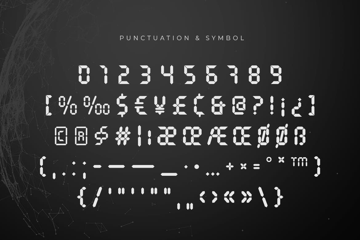 Segmenta - Futuristic Segment Font