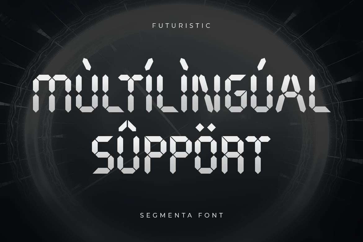 Segmenta - Futuristic Segment Font